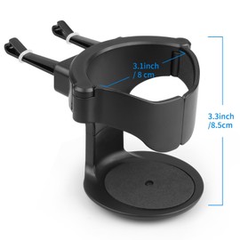 QIIYCCE Cup Holder for Car, Cup Holder Expander for Car Air Vents, Car Ashtray Holder, Suitable for Cars and Trucks with Horizontal Blade Vents (1PCS)