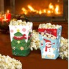 Dusenly 12pcs Christmas Popcorn Boxes Red Green Merry Christmas Party
