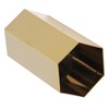 Pen Holder Hex Stainless Steel Gold Electroplating Durable Glossy Corrosion