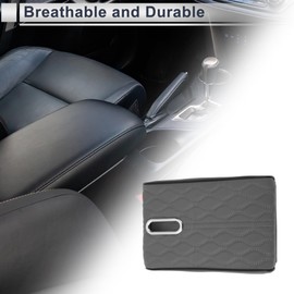 REPAIROCK Universal Center Console Cover Car Armrest Cover Multifunctional Middle Console Cover Lid for Most Vehicle SUV Car Sedan 12.60"x8.66"x1.97" Gray Napa Leather