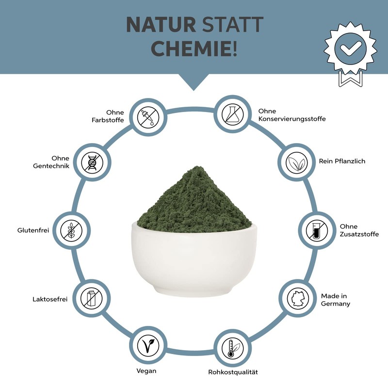 Organic Spirulina Powder 200 g | Premium Raw Food Quality