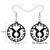 DOWAY Cute Zodiac Sign Earrings Dangle Novelty Acrylic Constellation Jewelry