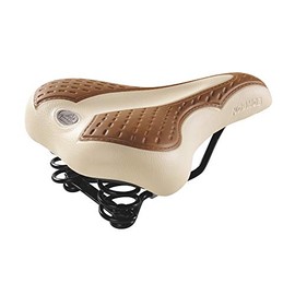 Made In Italy Montegrappa Original Vintage Saddle Faux Leather Dual Suspension System Mod. Kosmos 2008V (Colour: Cream/Tan)
