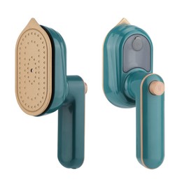 Portable Handheld Iron, Mini Handheld Iron for Clothes, Travel Garment Steamer, Mini Ironing Machine Support Dry And Wet Ironing for Home Business Travel (Green)