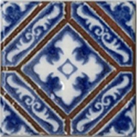 Design Tile 5.9 inches (150 mm) Square Retro N-705
