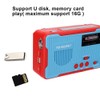 RD-666WBT Portable Solar Powered Emergency Hand Crank AM FM Radio