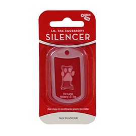 Quick-Tag New Glow in The Dark Dog Tag Silencers (Military Tag Shape, Large / 1 Silencer)