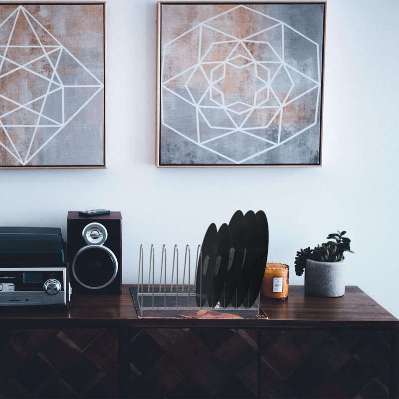 WWELL Record Drying Stand, Record Stand, Vinyl Record Display Stand