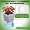 20 Pack 2.5 Inch Small Self Watering Pots for Indoor
