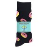 Urban-Peacock Men's Novelty Socks - Multiple Patterns! (Donuts - Black,