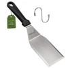 Anmarko Stainless Steel Metal Spatula, Hamburger Turner with Black Handle