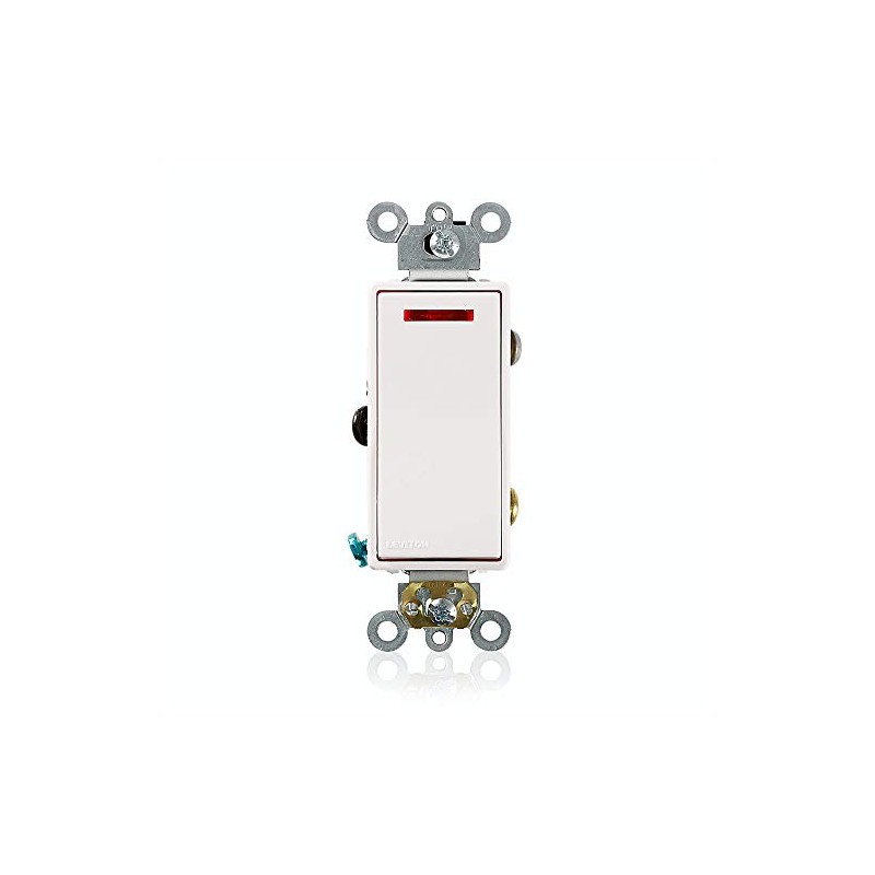 Leviton 20 Amp, 120 Volt, Decora Plus Rocker Pilot Light,