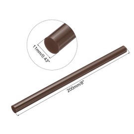 QUARKZMAN Mini Heißklebestifte für Heißklebepistole 0,31 Zoll x 8 Zoll Braun 12 Stück