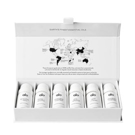 Alo Essential Oils Collection – Ultimate Aromatherapy Set with 6 Mood-Transforming Scents & Blend for Relaxation, Energy, and Focus (6 x 10mL)