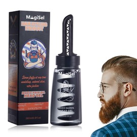 Hair Gel for Men, Hair Gel with Strong Hold, 2-in-1 Hair Wax Gel with Comb, Hair Styling Gel for Men, Hair Gel, Men's Hair Wax, Men, Hair Styling Gel, for Hair Styling, 260 ml