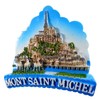 Souvenir Magnet Mont Saint Michel France 7 x 7 x