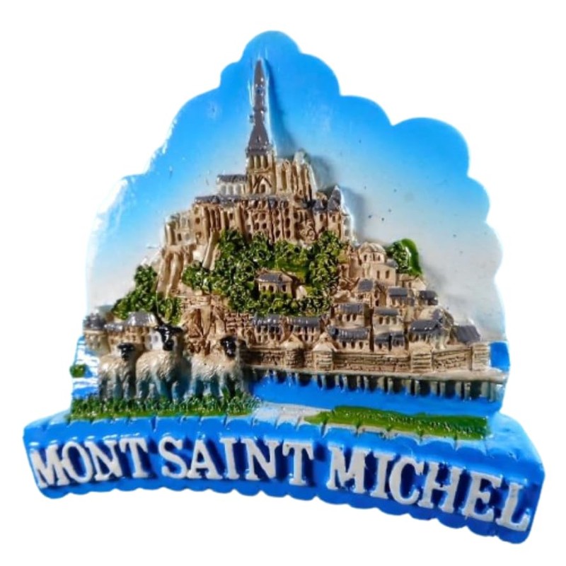 Souvenir Magnet Mont Saint Michel France 7 x 7 x