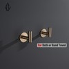 JQK Self Adhesive Towel Hook Champagne Bronze, No Drill Stick