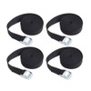 4Pcs Ratchet Tie Down Straps, Adjustable Tensioning Belt Lashing Straps