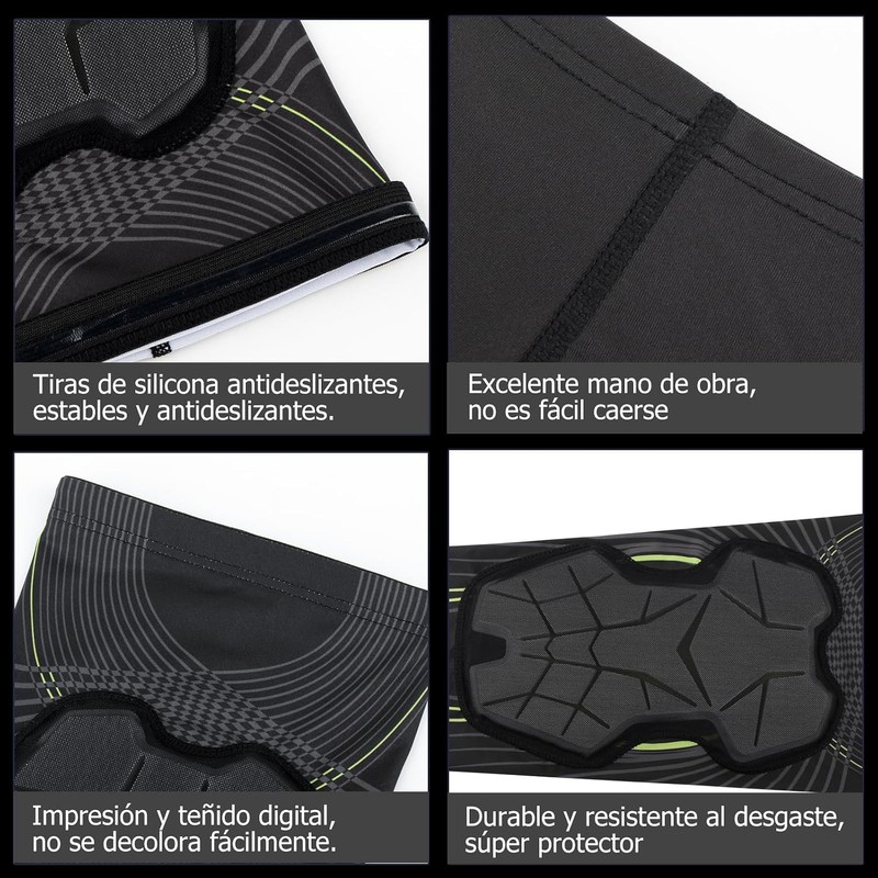1 Par Rodilleras Deportivas Gym El?sticas Antideslizantes, Xl