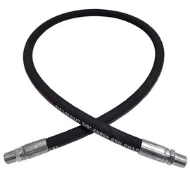 3/8 Hydraulic Hose with 3/8inch NPTF Male Hydraulic Hose Fittings 2 Ends (18inch)