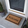 BIRDROCK HOME Welcome Coir Doormat - 18 x 30 Inch