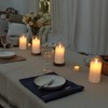 5plots 3" x 6" Pure White Flickering Flameless Candles with