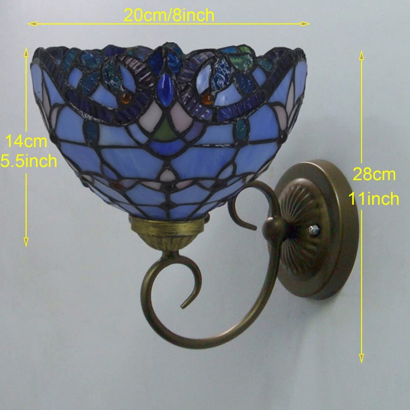 Baroque Wall Lamp Tiffany Style Wall-Mounted Wall Sconce Wall Light