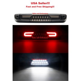 HPB LED for 2007 - 2013 CHEVY SILVERADO GMC SIERRA SMOKED LED 3RD THIRD BRAKE LIGHT LAMP