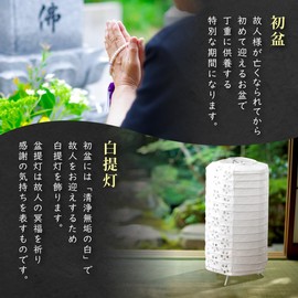 Hideshime Z-24 Hatsu-Bon Lantern, Mini, Cordless, LED, Battery Included