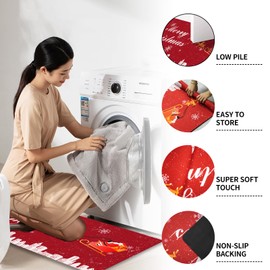 Laundry Room Rug Runner, Non Slip Laundry Rug Kitchen Rugs Washable Laundry Room Mat Waterproof Mudroom Floor Carpet Runner Farmhouse Laundry Room Decor