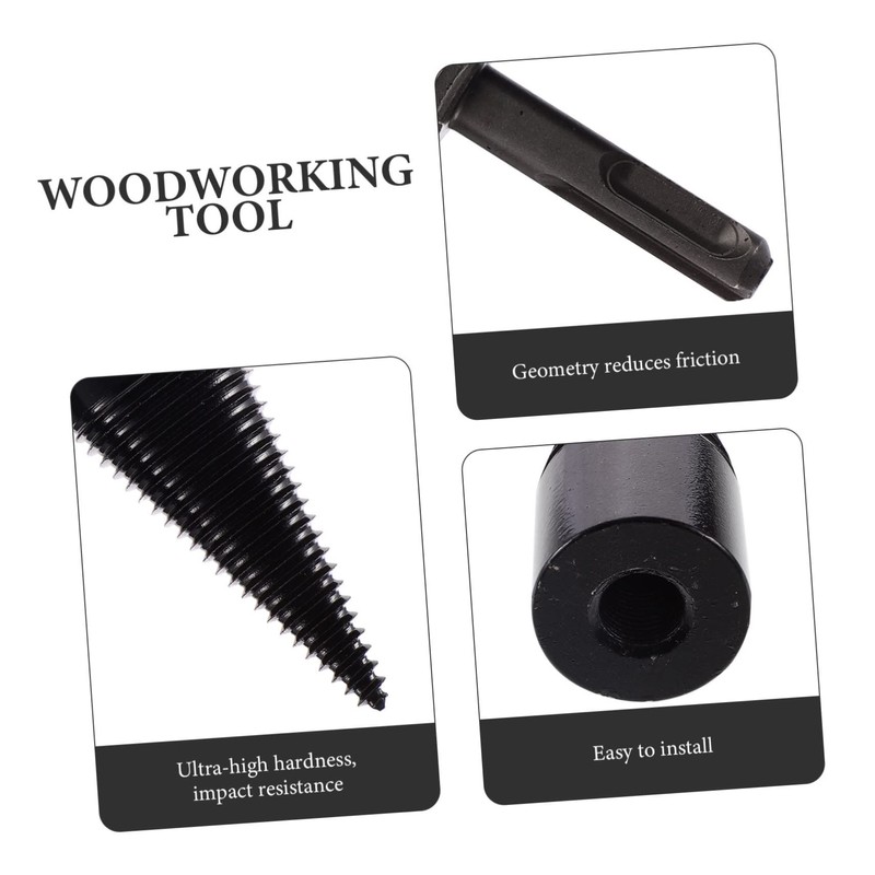 MERRYHAPY 1Set Wood Drill Bit for Firewood Splitting Includes Drill