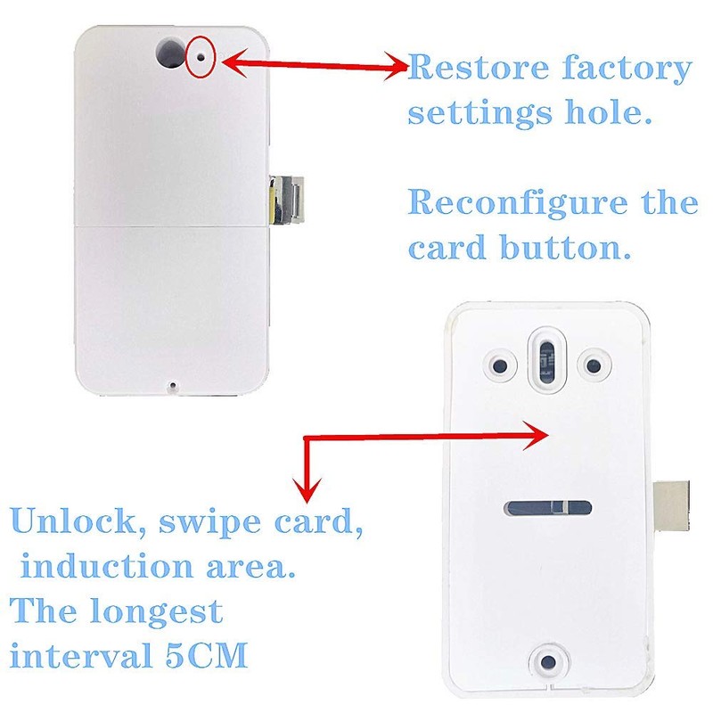Hidden DIY/RFID Lock - Electronic Induction Lock for Wooden Cabinet,