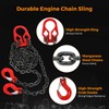 BEAMNOVA Lifting Chains with Adjuster Hooks, 3/8 Inch x 10