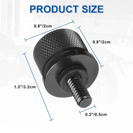 GFYSHIP Motorcycle Black Rear Fender Seat Bolt Screw For Harley Dyna Glide All