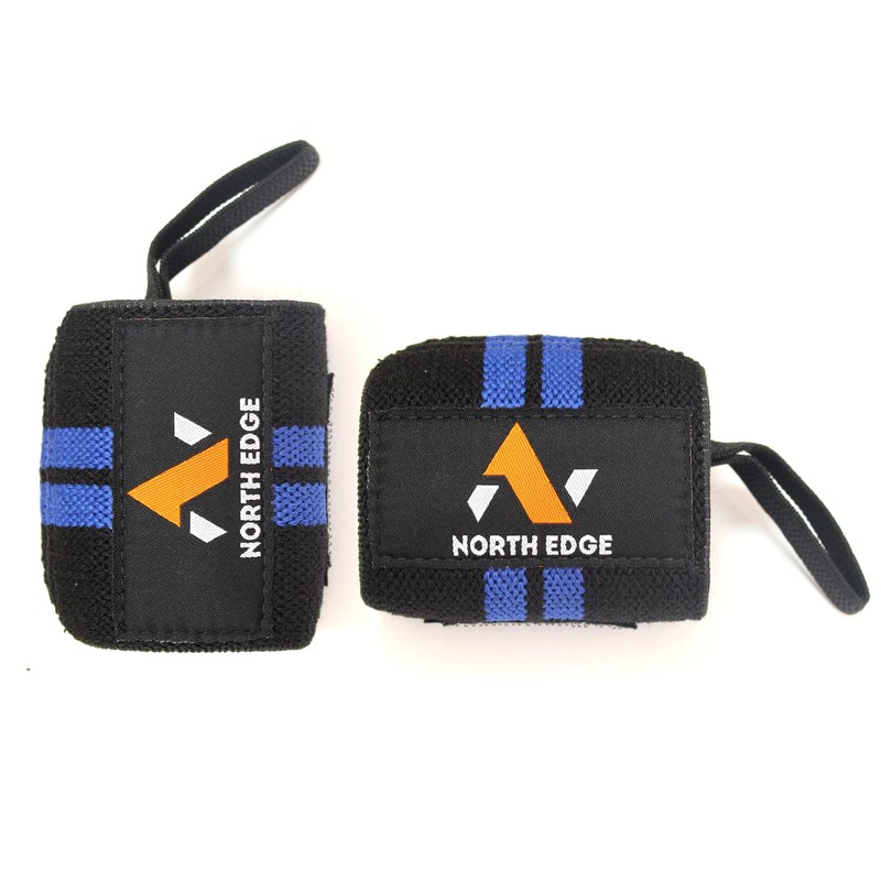 NORTH EDGE Wrist Wraps For Support, Elasticated Pro Cotton Straps,