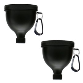2 Pack Protein Powder Container to Go Funnel-Mini Funnel with Keychain and Keyring,Water Bottle Funnel,Protein Funnel for Water Bottles & Shakers（100ml）