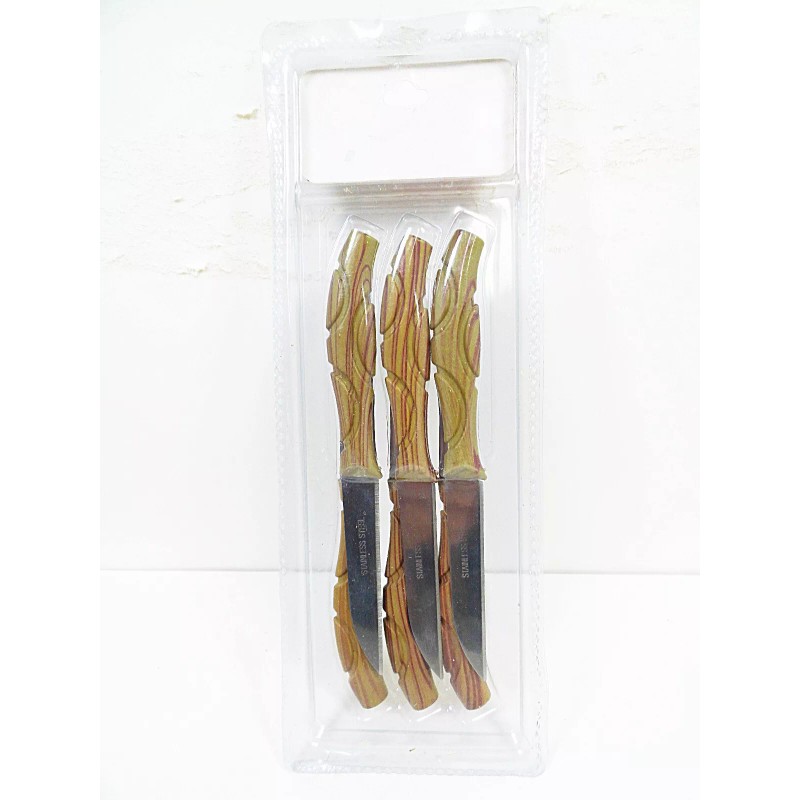 JL Stainless Steel Paring Knife Set 6 Pc Chefs Coring