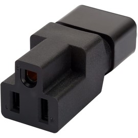 Toptekits Adapter Nema 5-15r to C14, IEC C14 Male to NEMA 5-15R Power Converter Adaptor