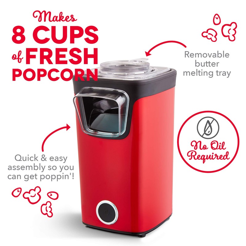 Dash Turbo Pop Popcorn Maker - Theater-Style Popcorn Machine -