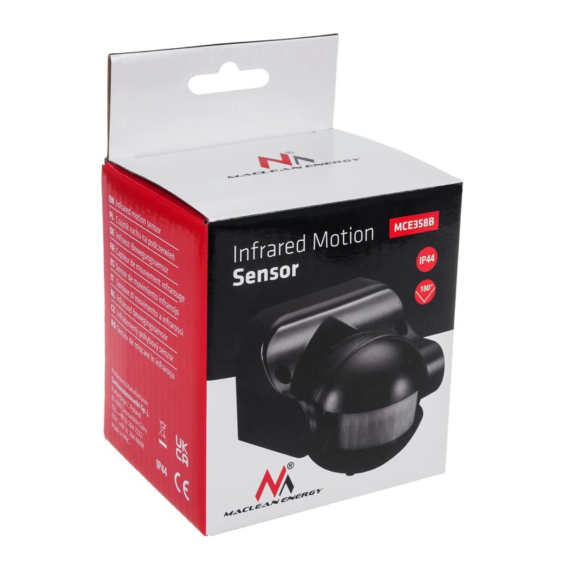 Maclean MCE358 Infrared Motion Sensor 180° PIR Motion Sensor with