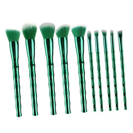 10Pcs Makeup Brush Multifunctional Cosmetic Brushes for Face Powder Eyebrow Blending Contouring Durable Easy to Clean for Makeup Application