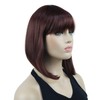 Lydell 10" Short Straight Bob Hair Wigs with Bangs Synthetic