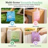 60 Pcs Car Trash Bags Easy Stick-On Disposable Portable Car
