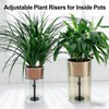 PERFECT LASER Adjustable Plant Riser, 11-19" Rise Planter Insert Filler
