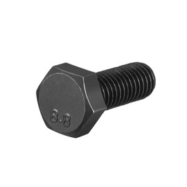 uxcell M8x20mm Hex Head Screw Bolts Fastener Grade 8.8 Carbon Steel Black 10pcs