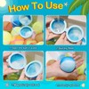 24 Pcs Reusable Water Balloons Refillable Magnetic Water Bombs Tie-dye