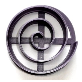 AJT MINI SIZE SWIRL PATTERN CONCHA COOKIE CUTTER MEXICAN SWEET BREAD STAMP PR4885