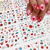 30 Sheets Valentine's Day Nail Art Stickers Red Heart Sticker