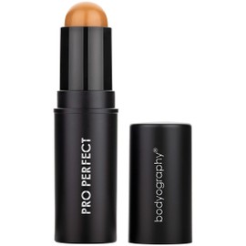 Bodyography Pro Perfect Foundation Stick - Demi-Matte Finish with A Natural Look - Enhancer for Concealing, Highlighting, and Contouring - Vitamin C & E (Latte)